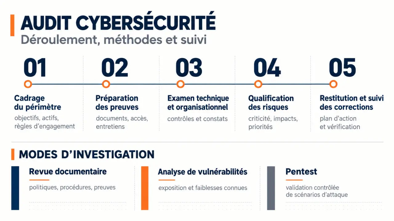 Déroulement d’un audit cybersécurité et distinction entre analyse de vulnérabilités et pentest