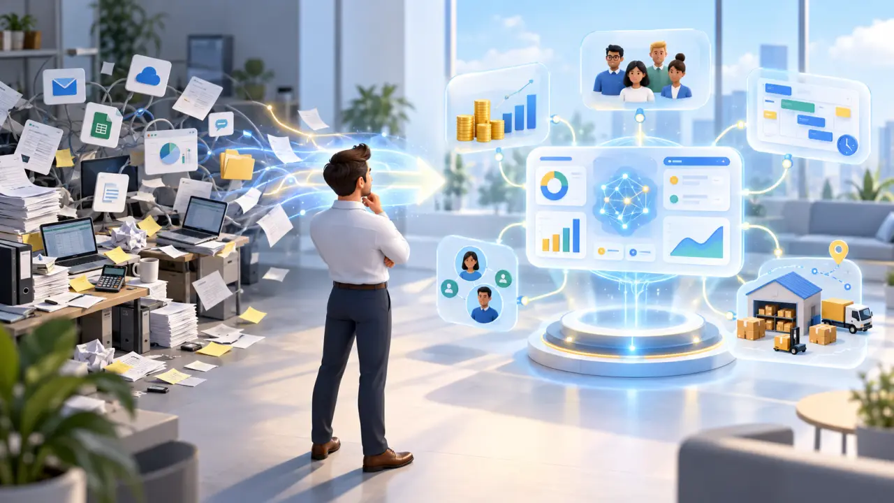 Tableau de bord ERP présentant les indicateurs d’une PME